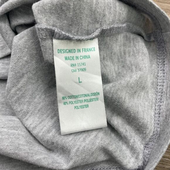 Lacoste Shirt Mens Large Gray Tennis Regular Fit Short Sleeve Logo - Picture 5 of 10